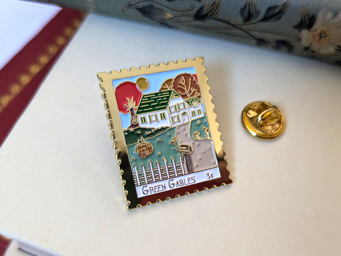 Green Gables Farm Enamel Pin - Anne of Green Gables Literary Souvenir