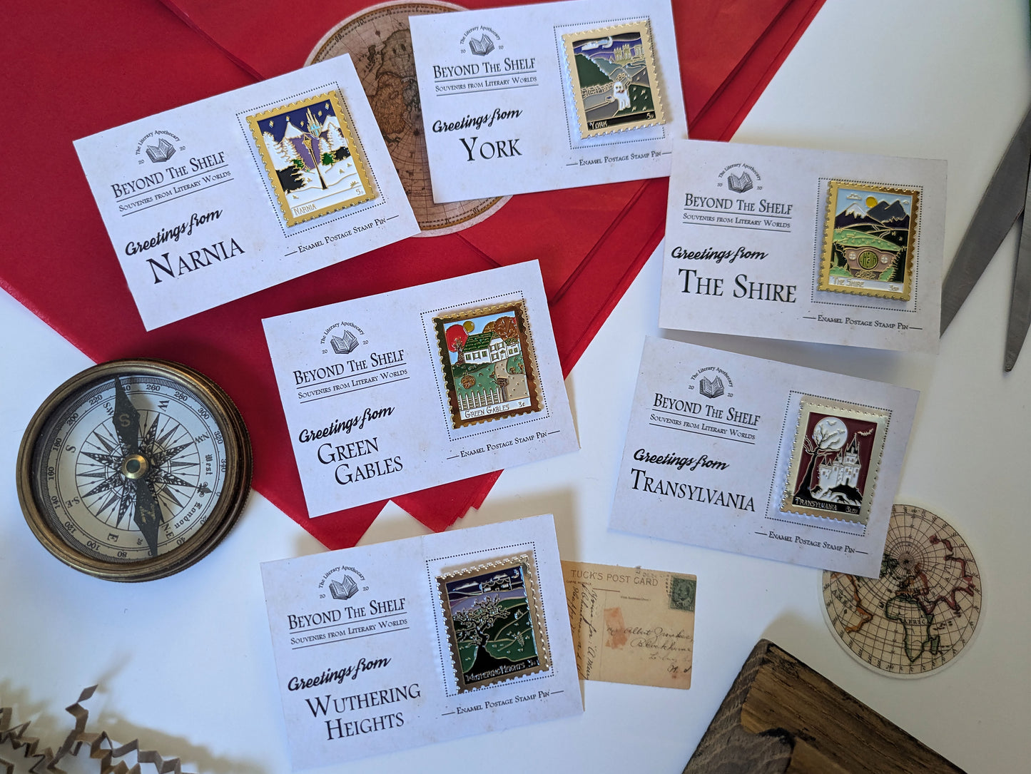 Wonderland Enamel Pin - Alice's Adventure's in Wonderland Literary Souvenir