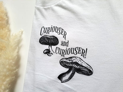 Alice's Adventures in Wonderland Mushroom Literary T-Shirt