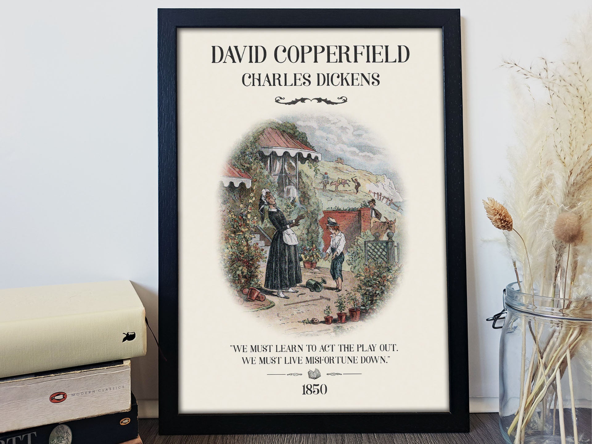 David Copperfield Charles Dickens Cottagecore Bookish Quote Print