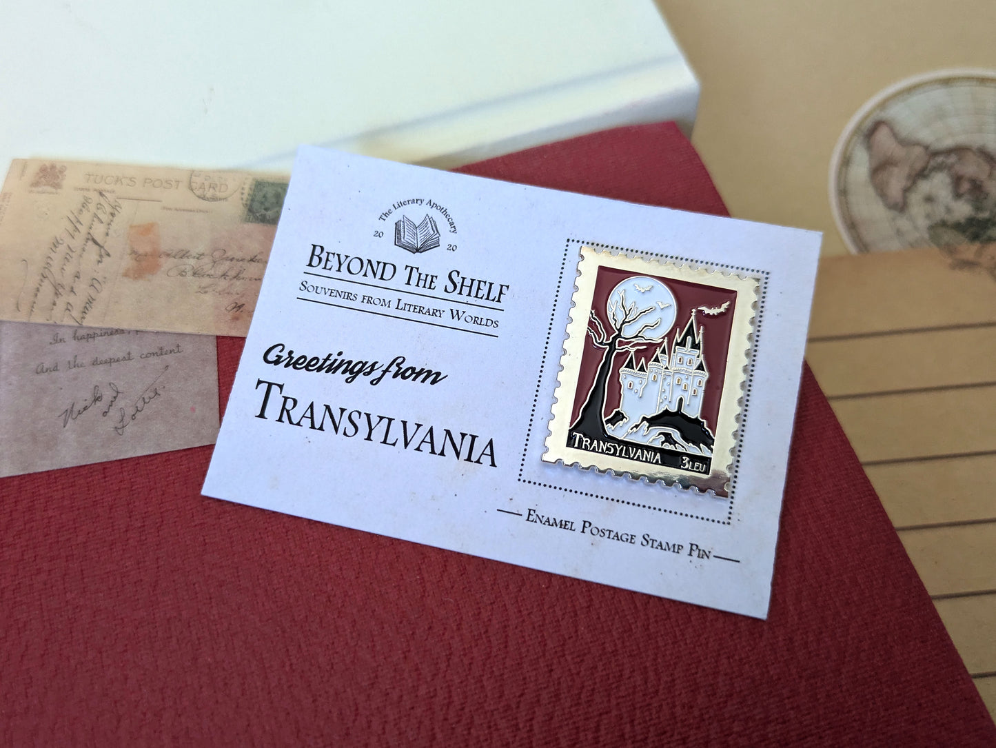 Transylvania Enamel Pin - Dracula Literary Souvenir