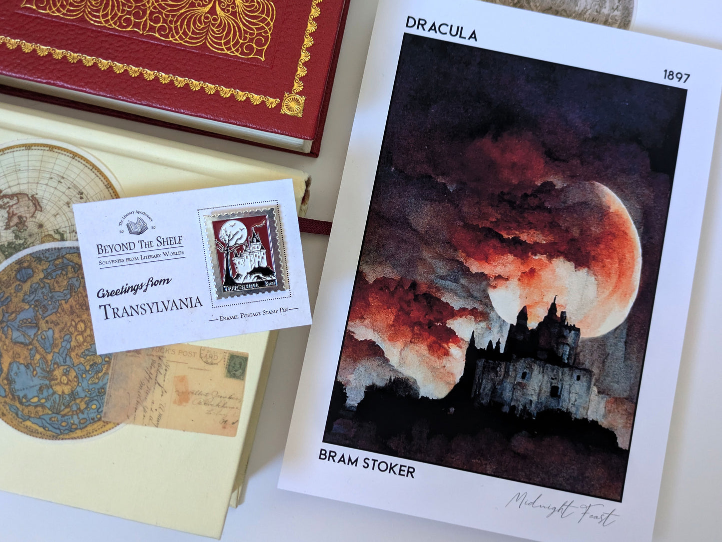 Transylvania Enamel Pin - Dracula Literary Souvenir