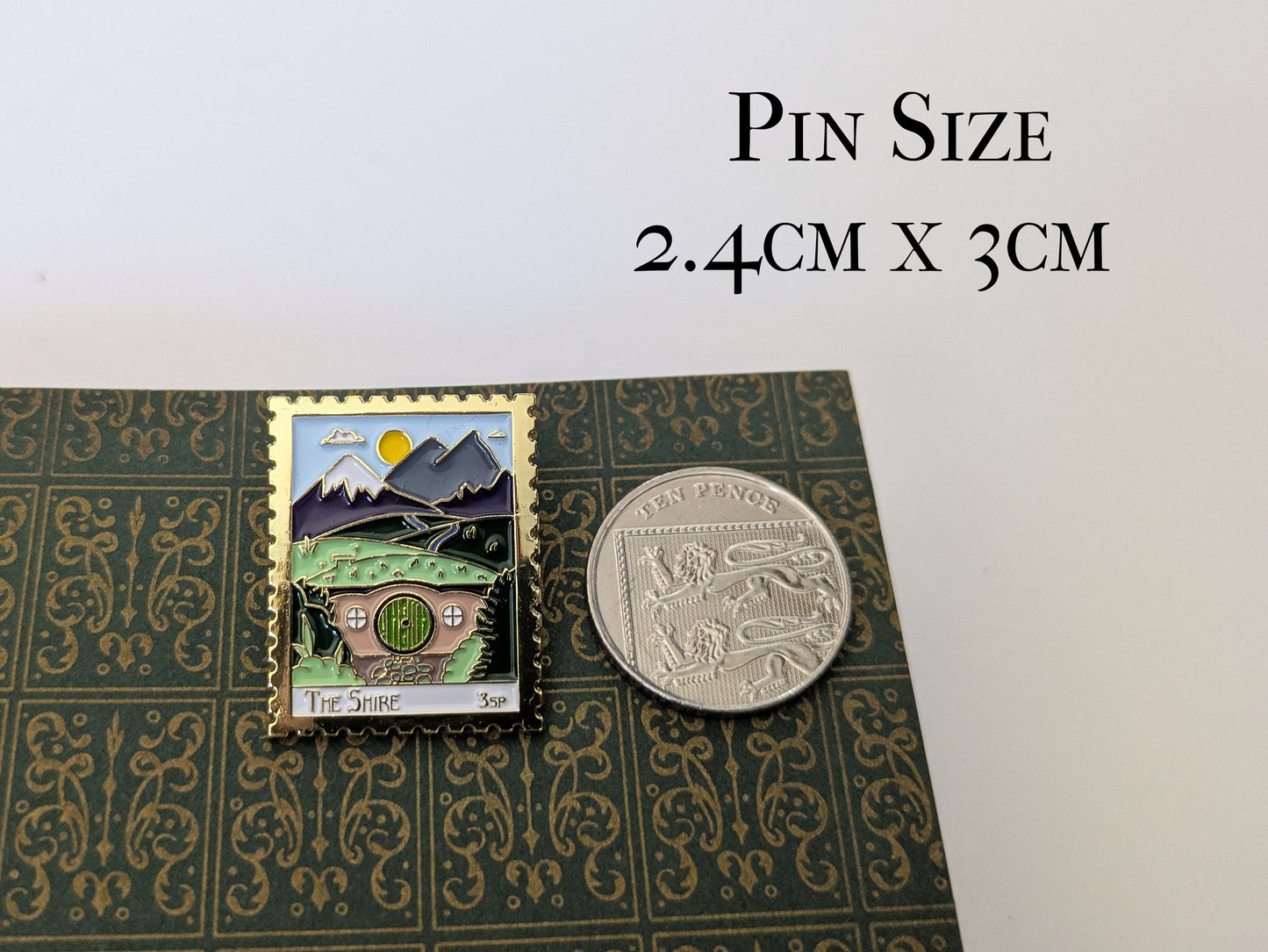 The Shire Enamel Pin - Lord of the Rings Literary Souvenir