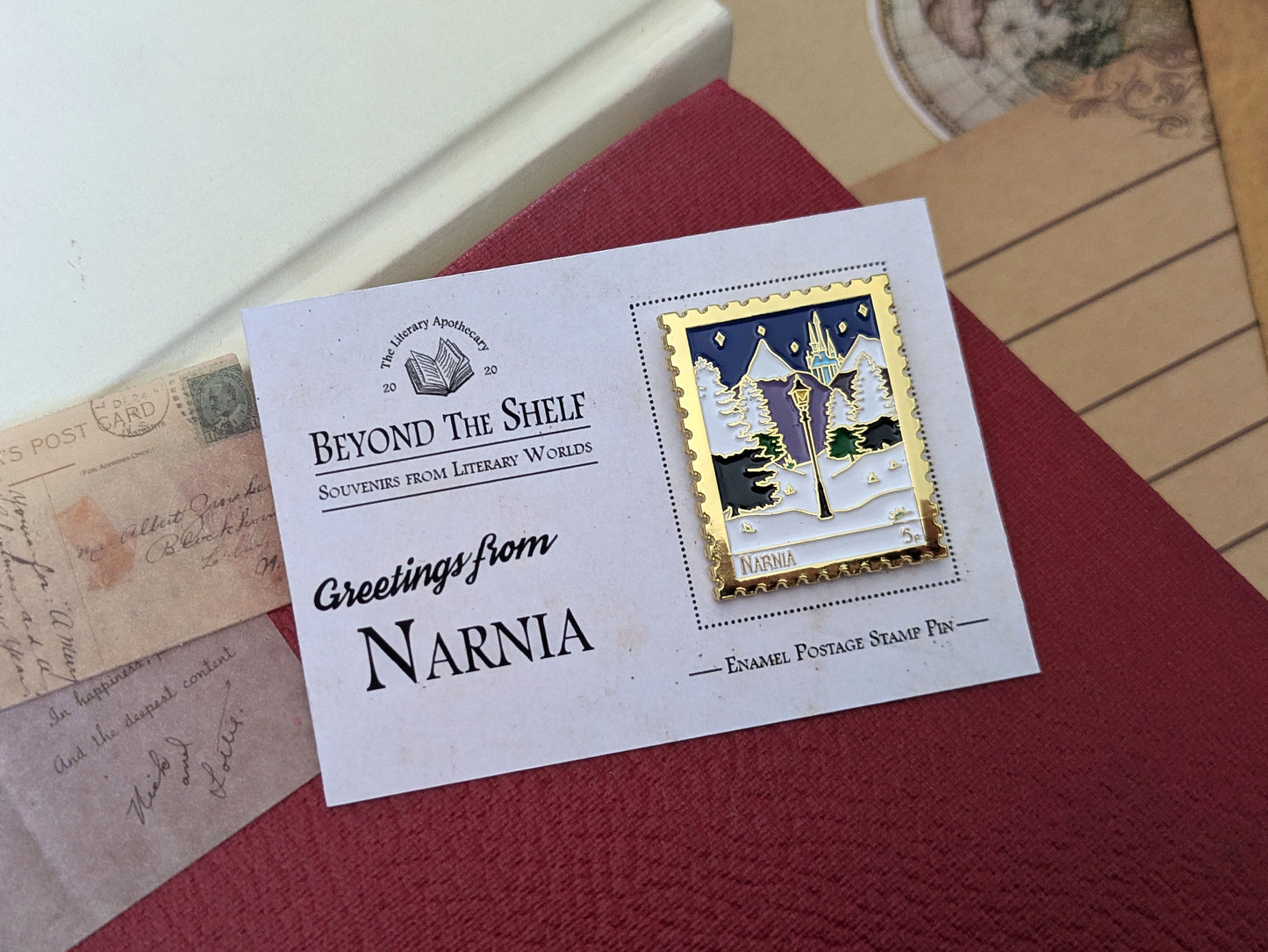 Narnia Enamel Pin - The Lion, the Witch, and the Wardrobe Literary Souvenir