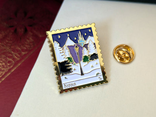 Narnia Enamel Pin - The Lion, the Witch, and the Wardrobe Literary Souvenir