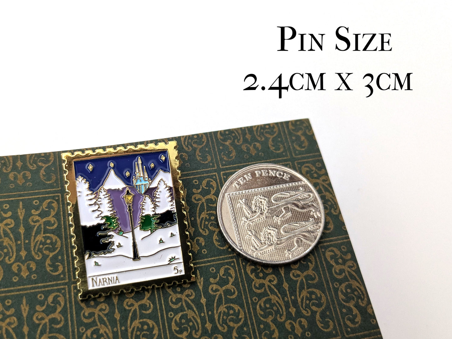 Narnia Enamel Pin - The Lion, the Witch, and the Wardrobe Literary Souvenir