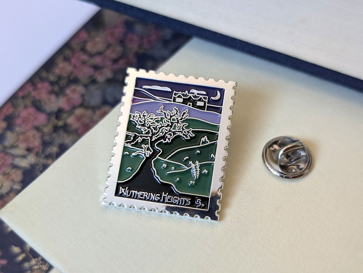 Wuthering Heights Enamel Pin - Literary Souvenir