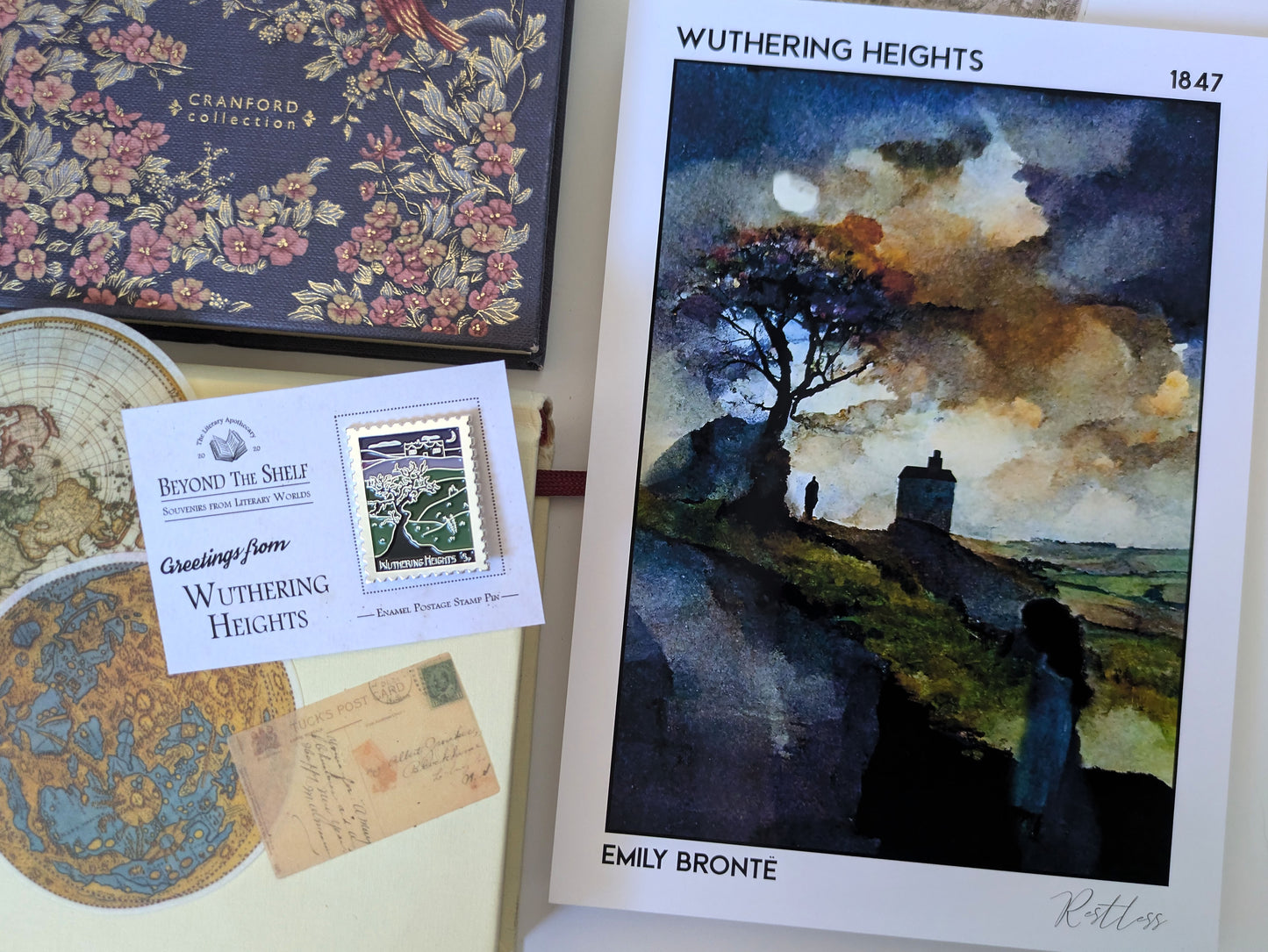 Wuthering Heights Enamel Pin - Literary Souvenir