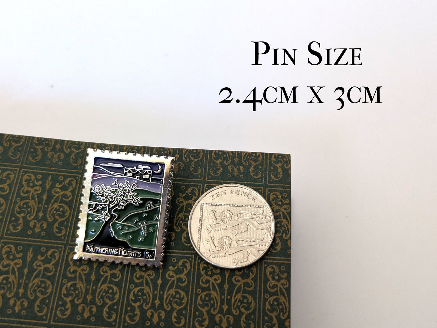 Wuthering Heights Enamel Pin - Literary Souvenir
