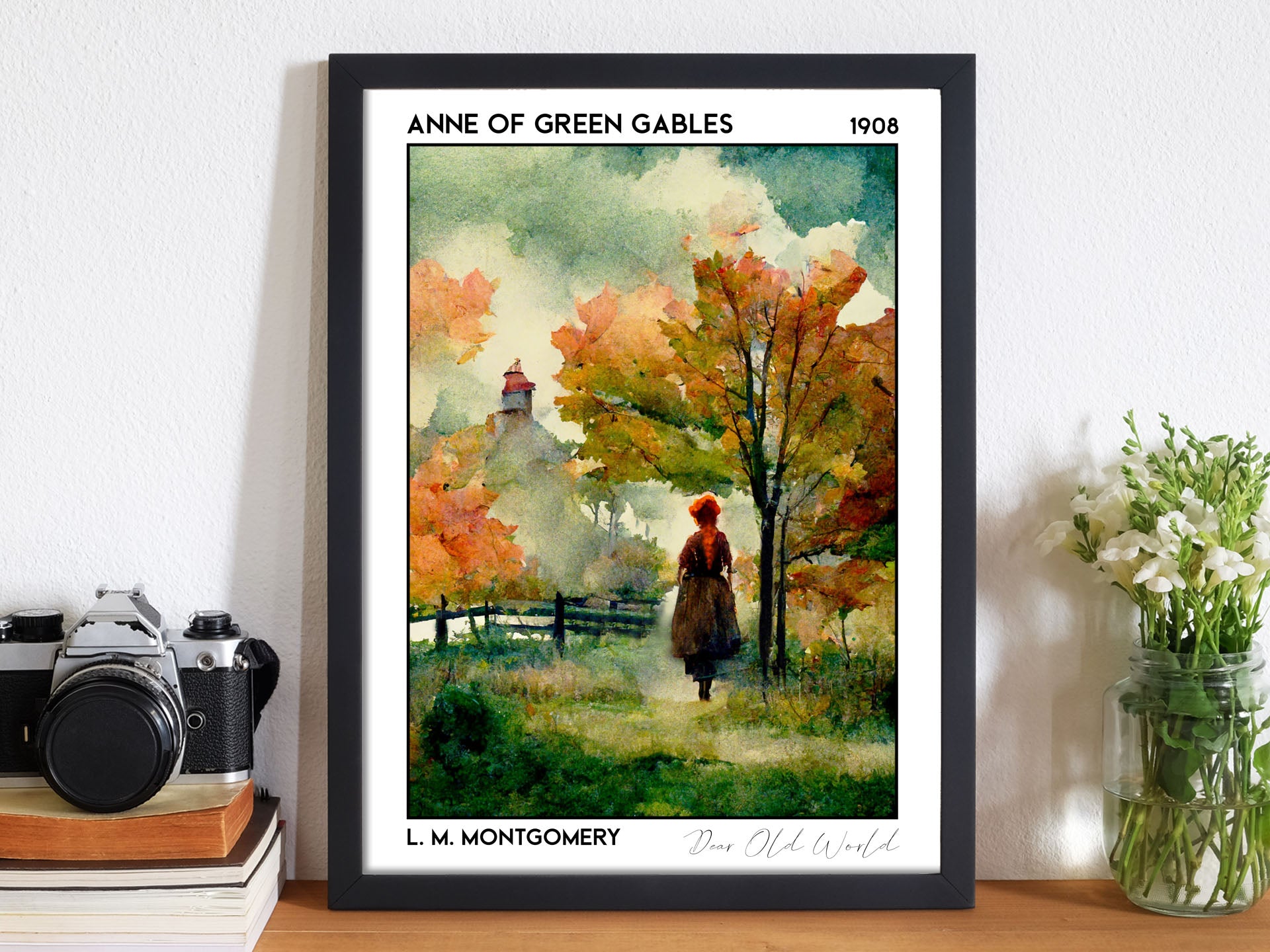 Anne of Green Gables - L. M. Montgomery Light Academia Book Poster
