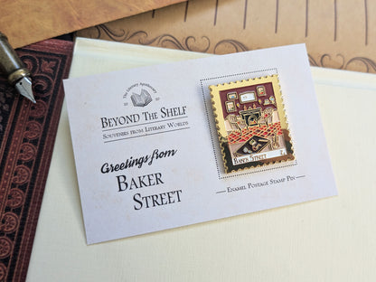 Baker Street Enamel Pin - Sherlock Holmes Literary Souvenir