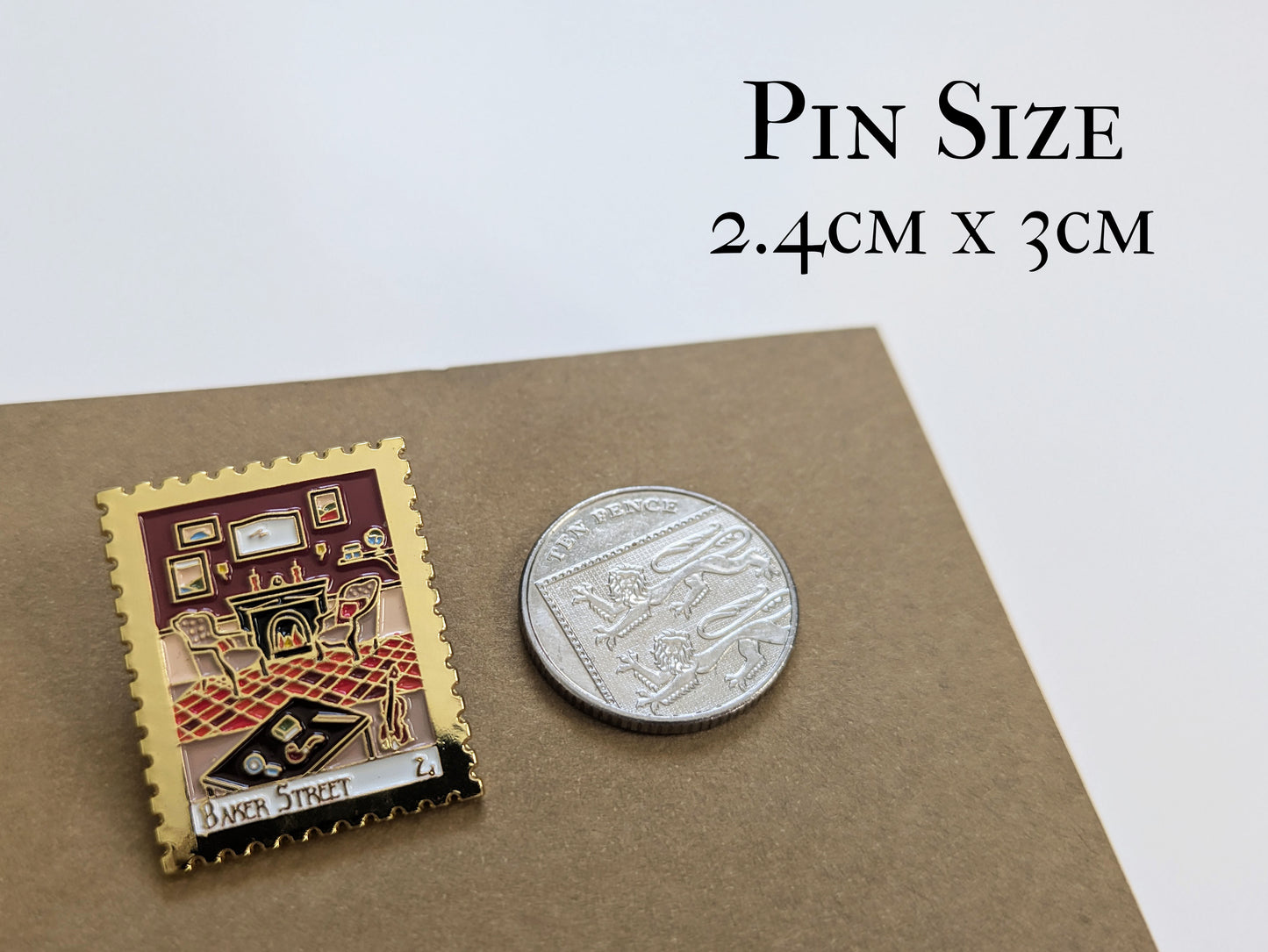 Baker Street Enamel Pin - Sherlock Holmes Literary Souvenir