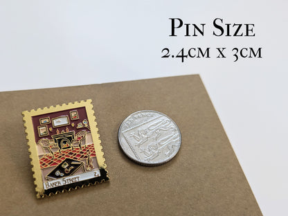 Baker Street Enamel Pin - Sherlock Holmes Literary Souvenir