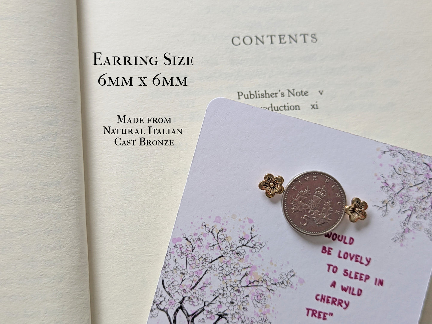 Cherry Blossom Earrings - Anne of Green Gables Jewellery