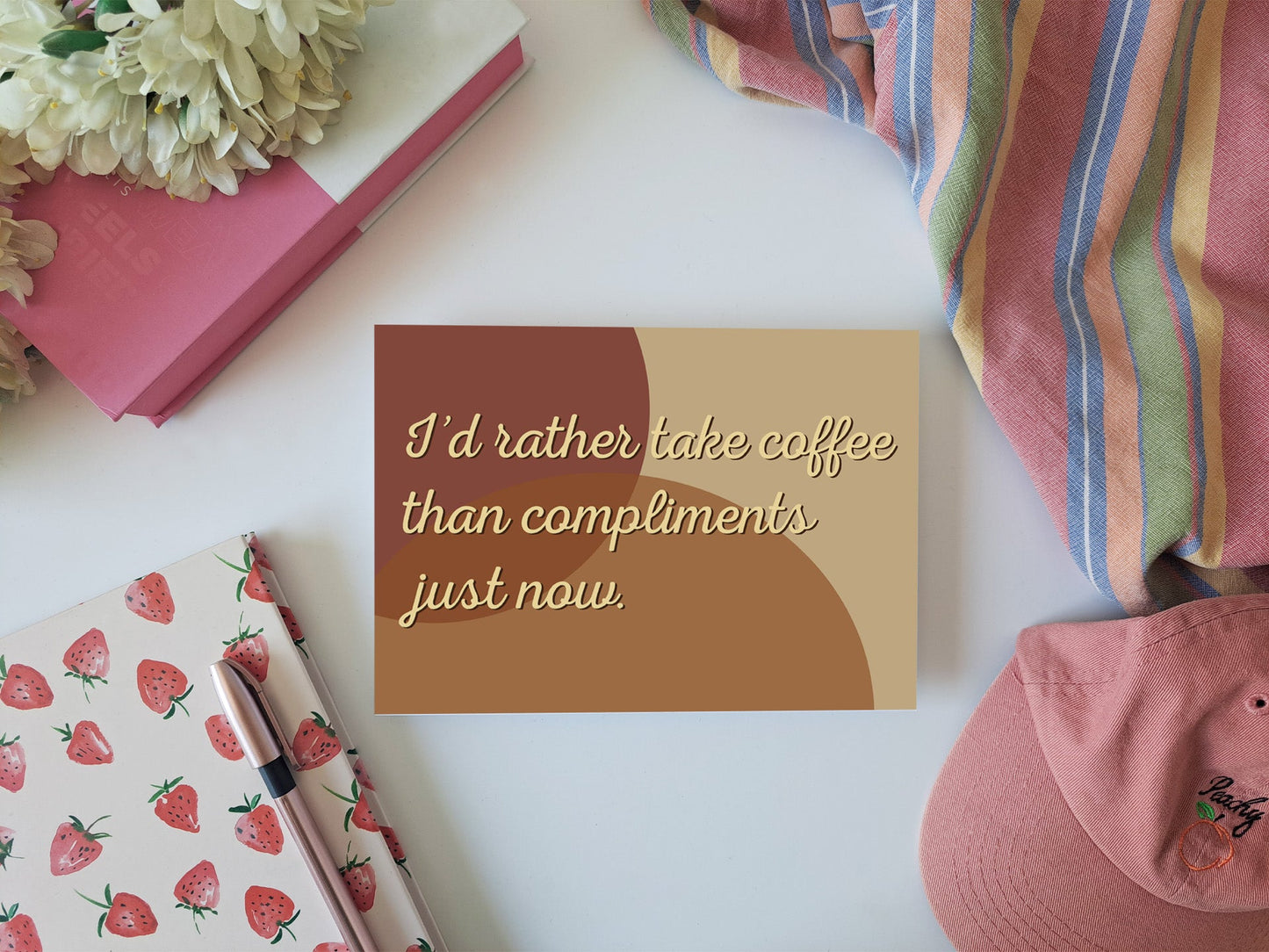 Coffee Over Compliments - Little Women - Quote Art