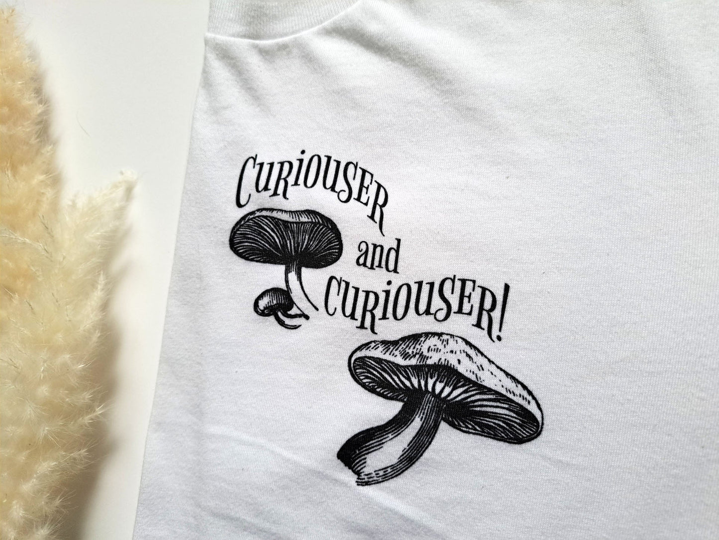 Alice's Adventures in Wonderland Mushroom Literary T-Shirt