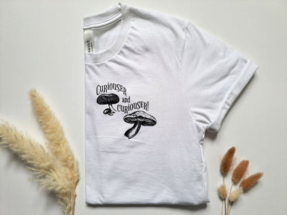 Alice's Adventures in Wonderland Mushroom Literary T-Shirt