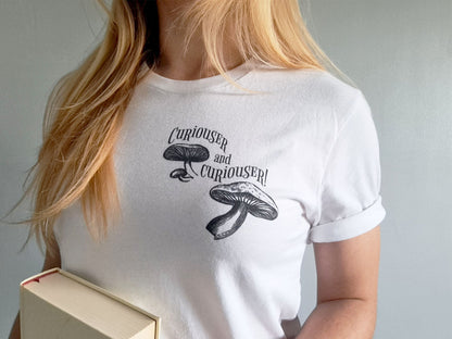 Alice's Adventures in Wonderland Mushroom Literary T-Shirt