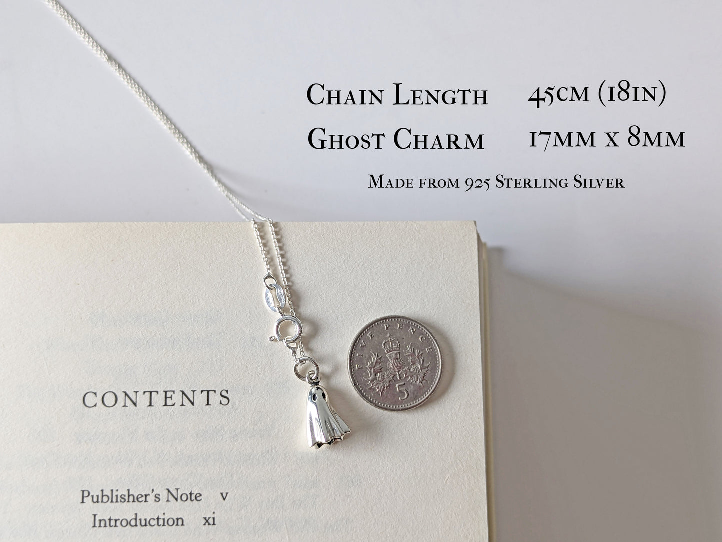 Ghost Necklace - Stephen King Jewellery