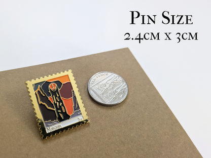 Mordor Enamel Pin - Lord of the Rings Literary Souvenir
