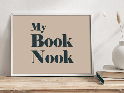 My Book Nook - Quote Art