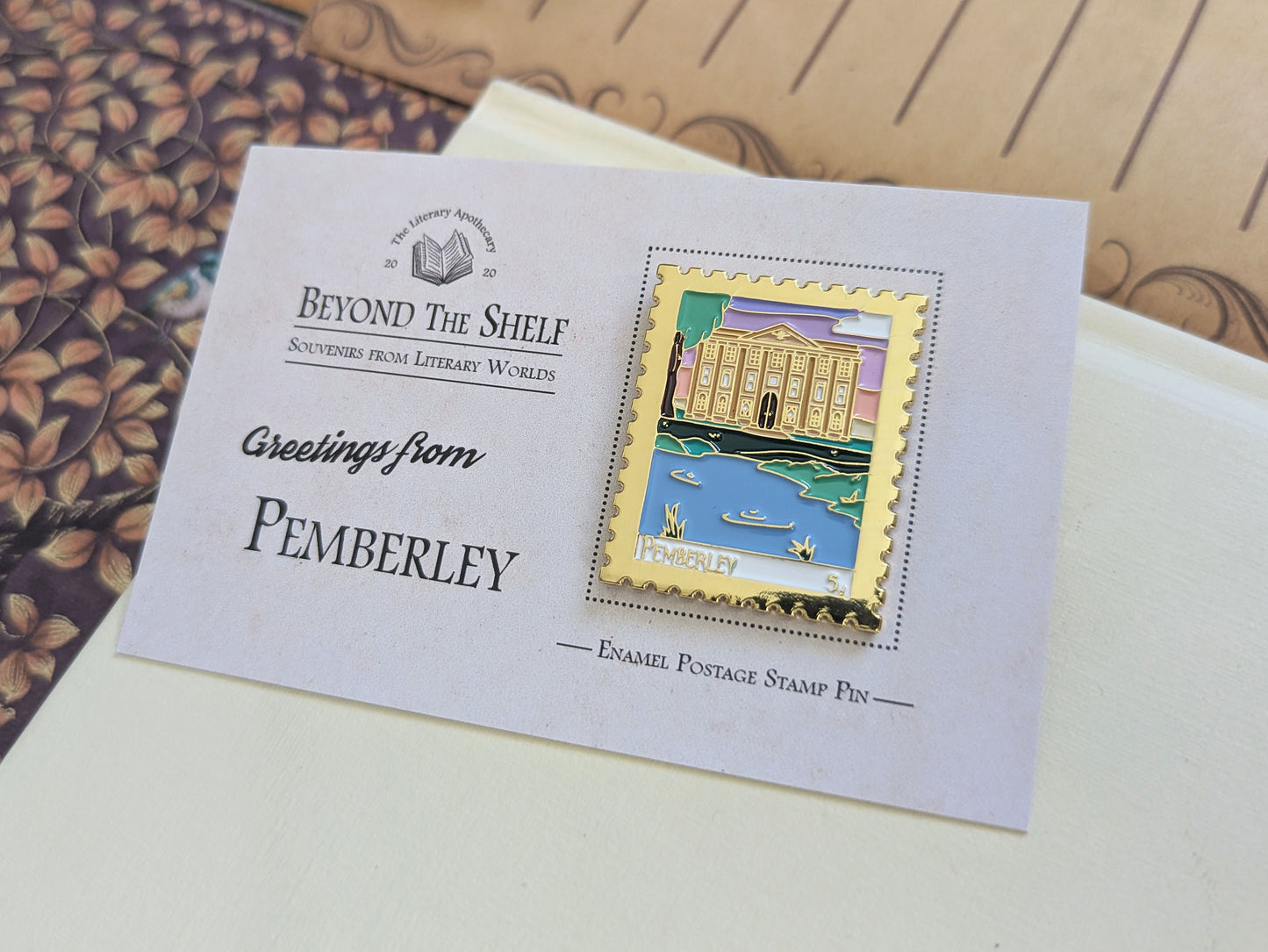 Pemberley Enamel Pin - Pride and Prejudice Literary Souvenir