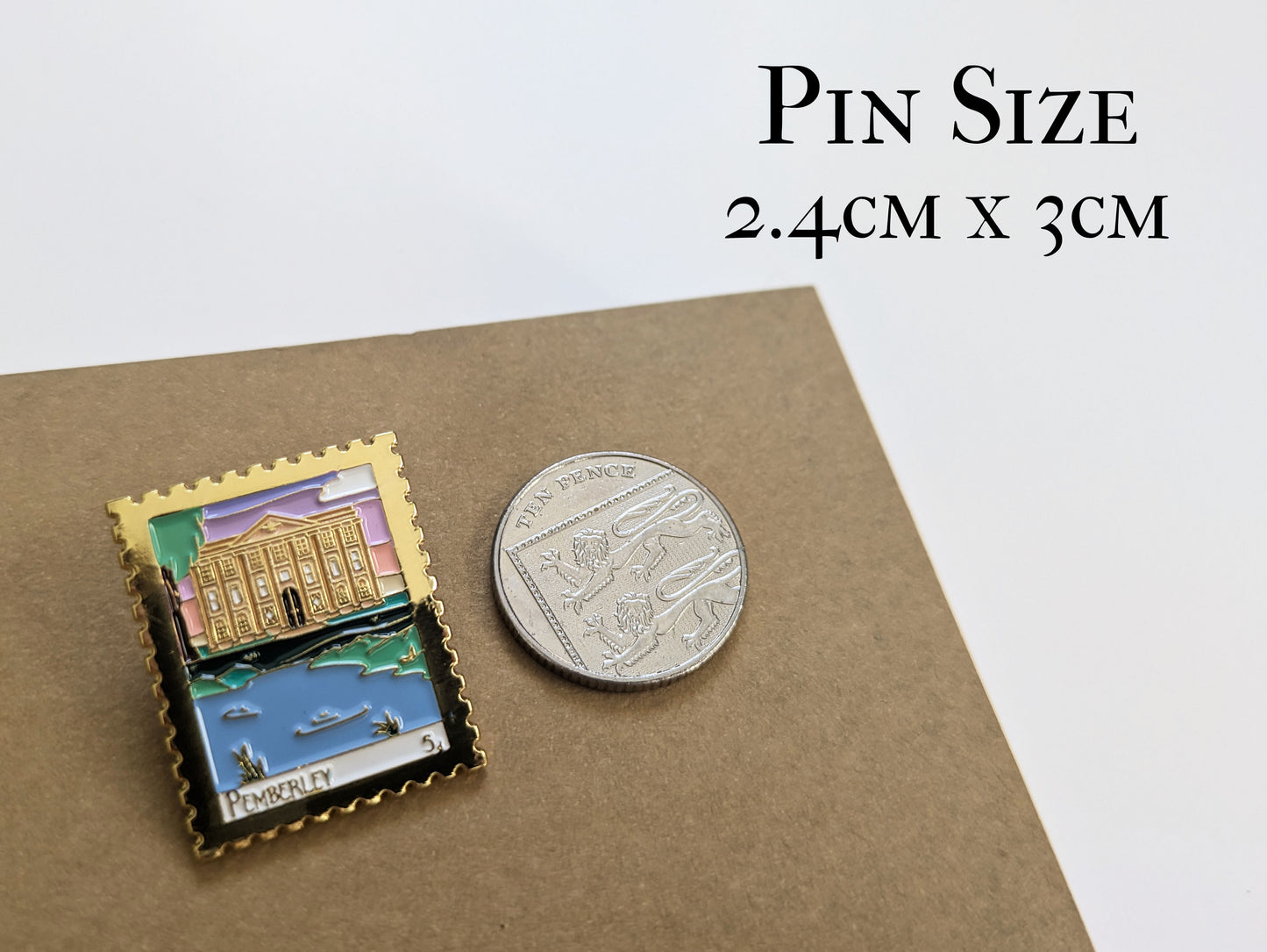 Pemberley Enamel Pin - Pride and Prejudice Literary Souvenir