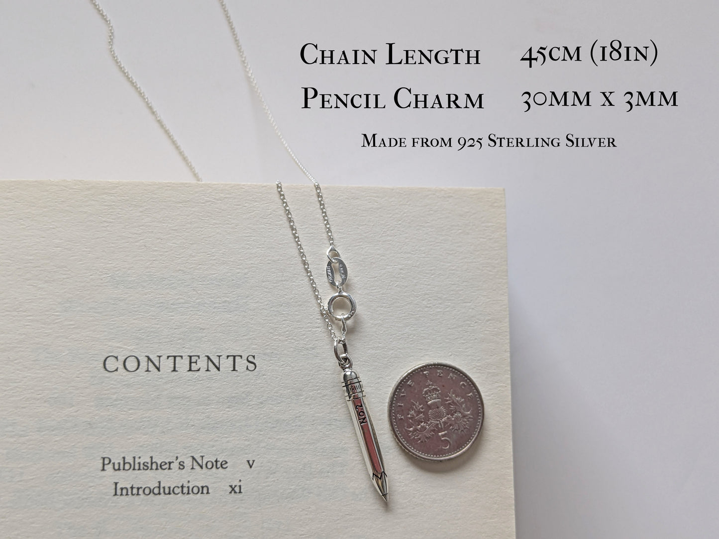 Pencil Necklace - Little Women Jewellery