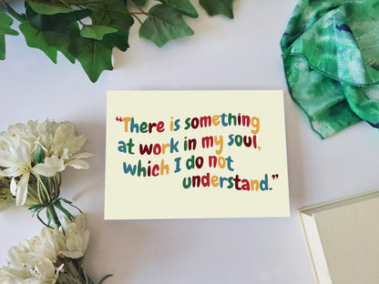 Something At Work In My Soul - Frankenstein - Quote Art