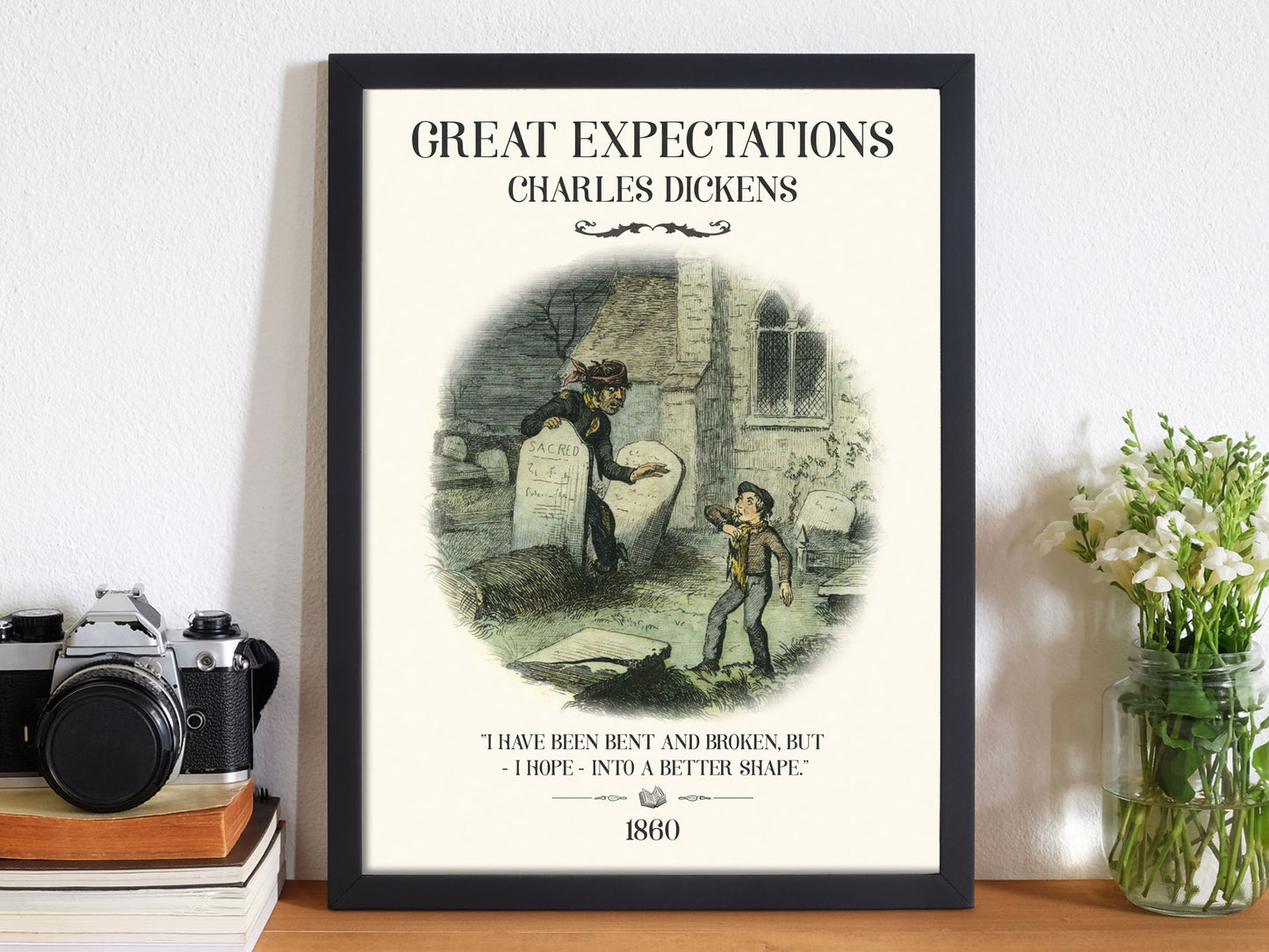 Hope to the Last - Charles Dickens Gallery Wall Set